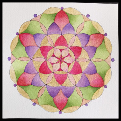 Mandala dell'evoluzione. Il disegno geometrico richiama la lealtà verso noi stessi